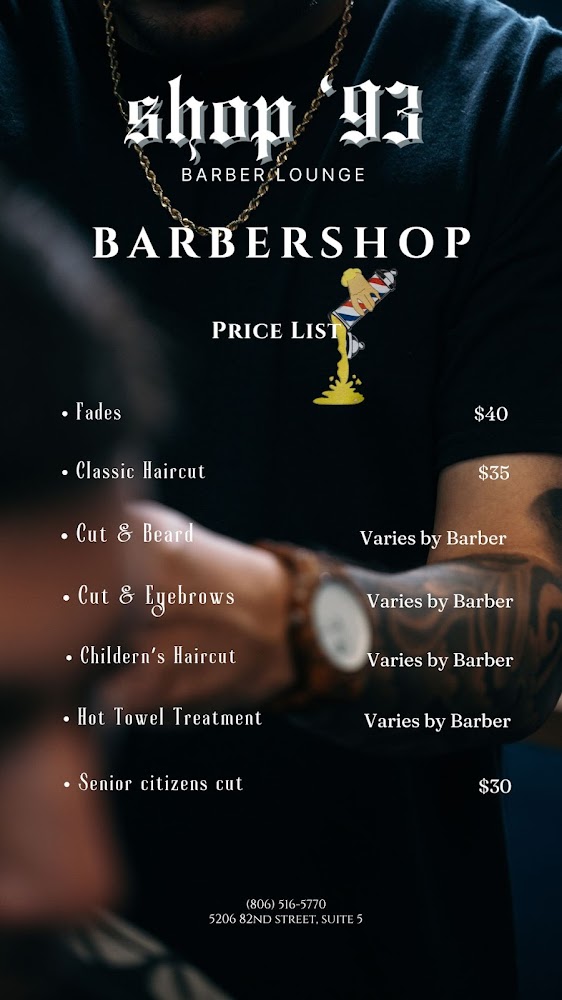 Shop ‘93 Barber Lounge view 4