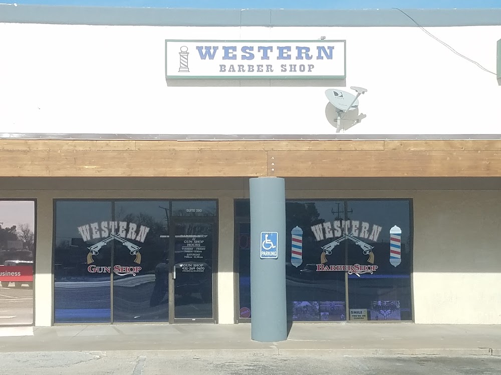 Western Barber and Gun shop view 2