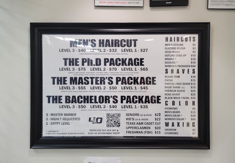 4.0 Cuts Barber Salon - Texas A&M Campus view 4