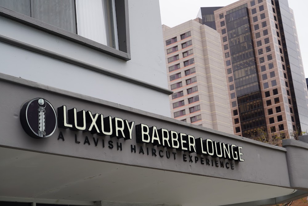 Luxury barber lounge view 5